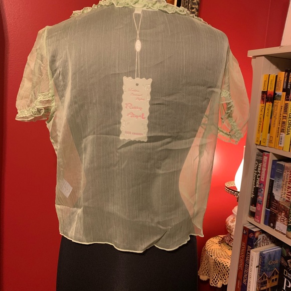 Pretty Angel Silk Ruffle Shrug - Picture 6 of 11